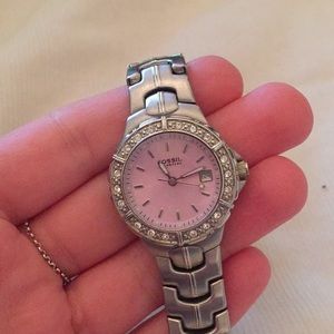 Fossil Accessories - Fossil Watch Silver & Pink Fossil Accessories - Fossil Watch Silver & Pink